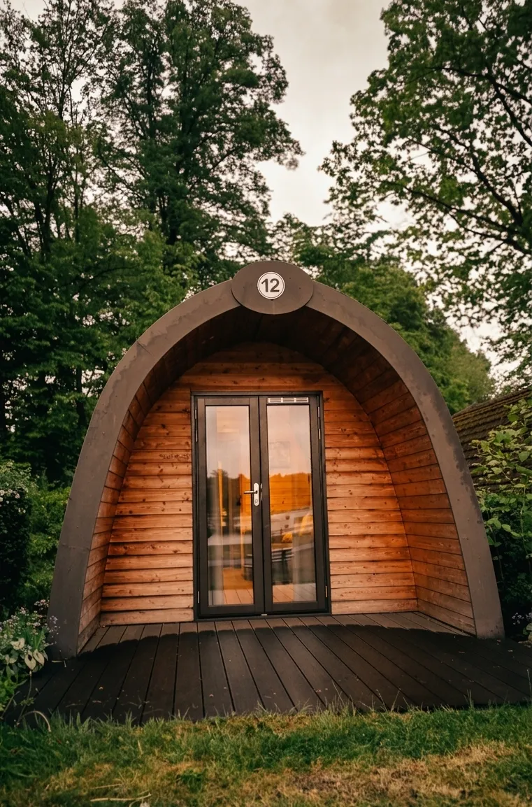 Woodlodge mit Holzterrasse